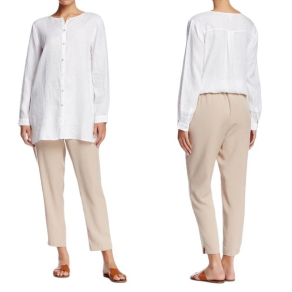 Eileen Fisher Pull On Tencel Tapered Pants - Picture 2 of 8